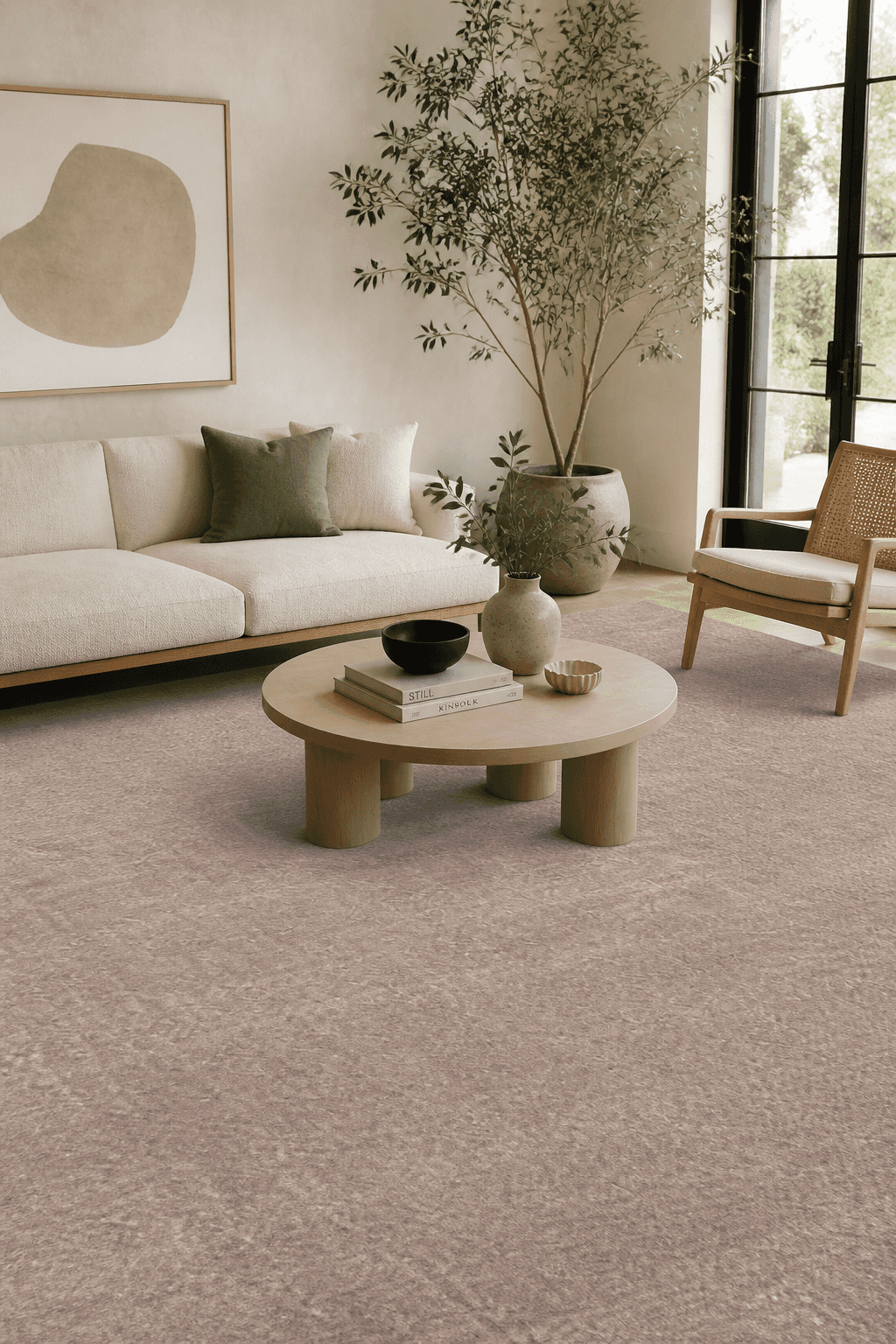 APEXA Peluş Vizon Halı – Yumuşak, Kaymaz, Yıkanabilir, Modern